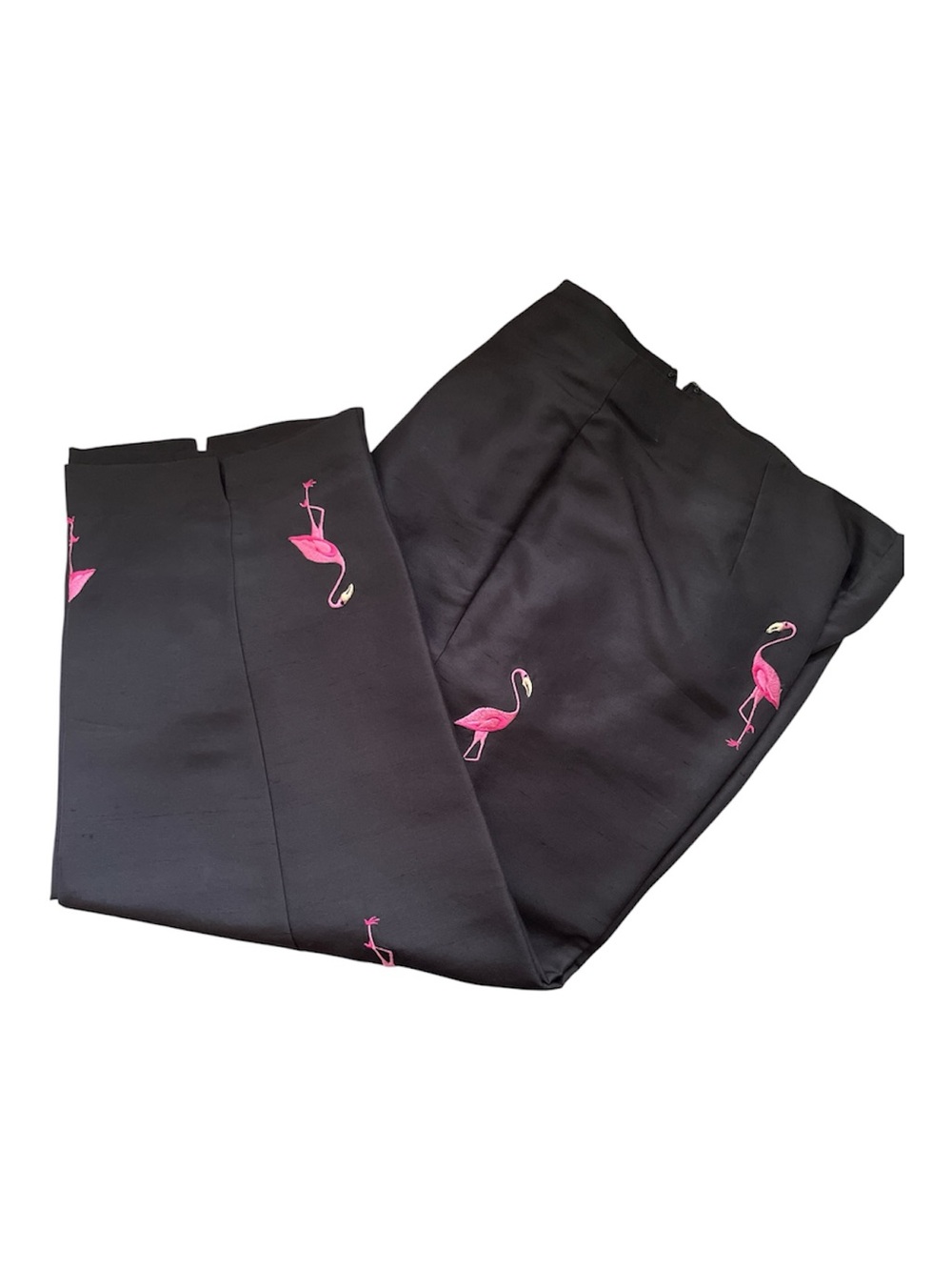 100% Silk Embroidered Pants